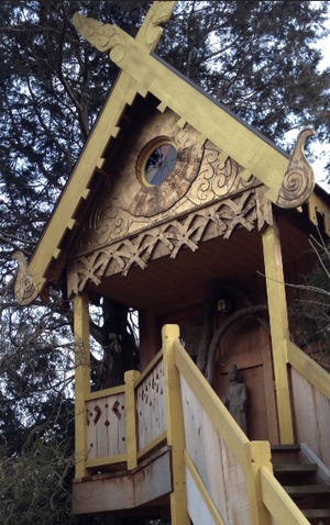 Spirit Treehouse in Rhinebeck was designed for "Treehouse Masters." It's a great getaway with caveats: no electricty or running water.