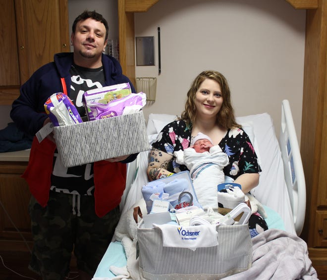 Chelsey and Dillon Terrebonne welcome baby Brixton at Ochsner St. Anne Hospital in Raceland.