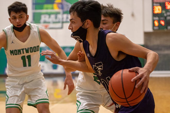 Montwood high school was defeated at home 53-39 by Franklin High School. Montwood played well, but numerous fouls and many unanswered 3-pointers by Franklin cost them the game. Jan. 5, 2021.