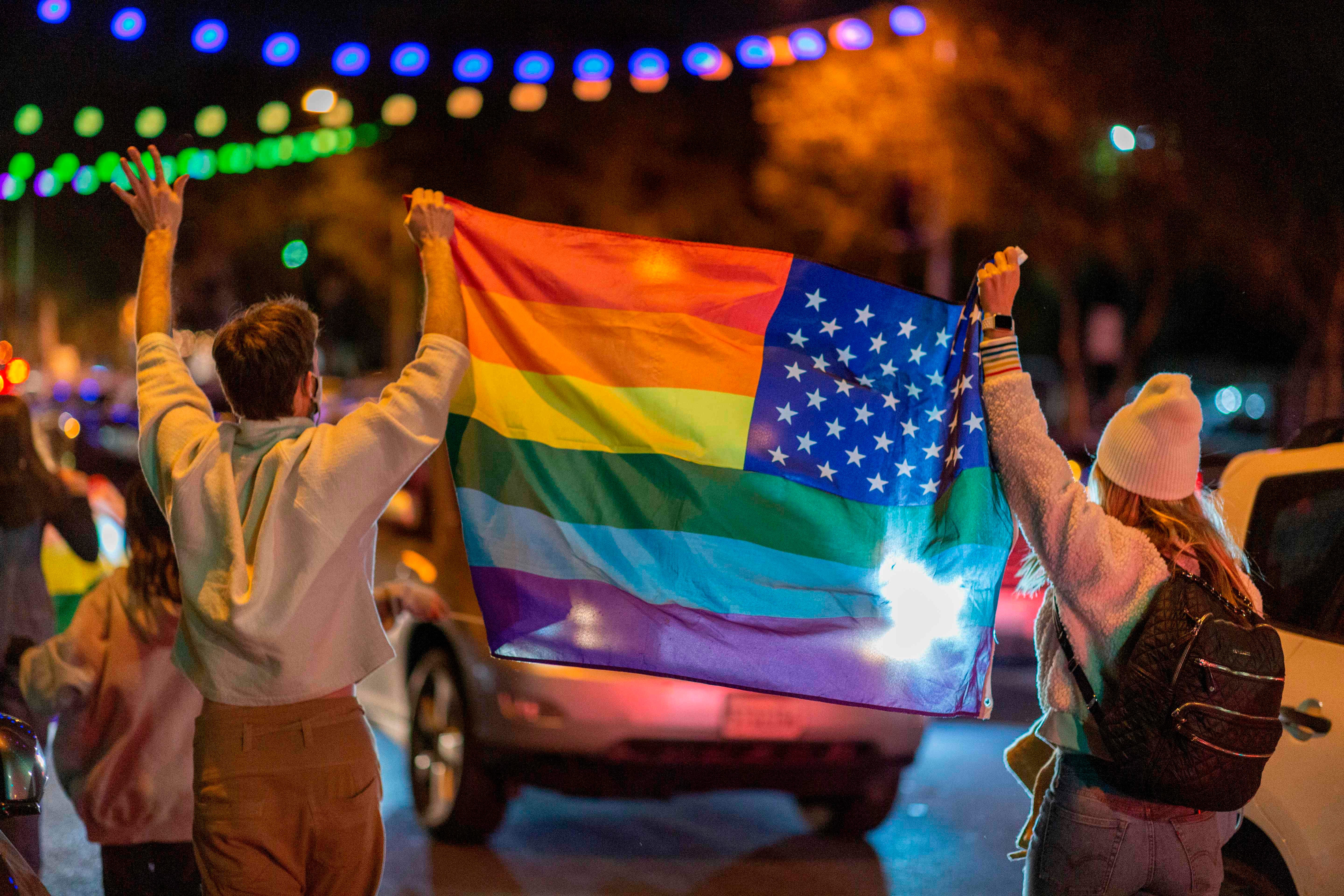 obama biden run gay pride flags