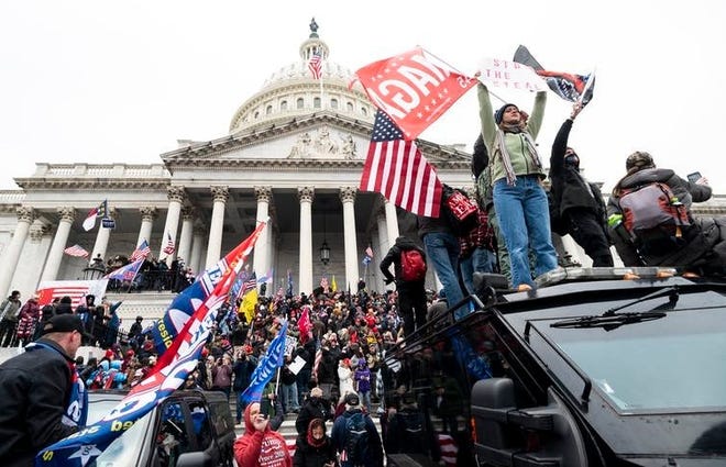 Insurrection at the US Capitol, Jan. 6, 2021.