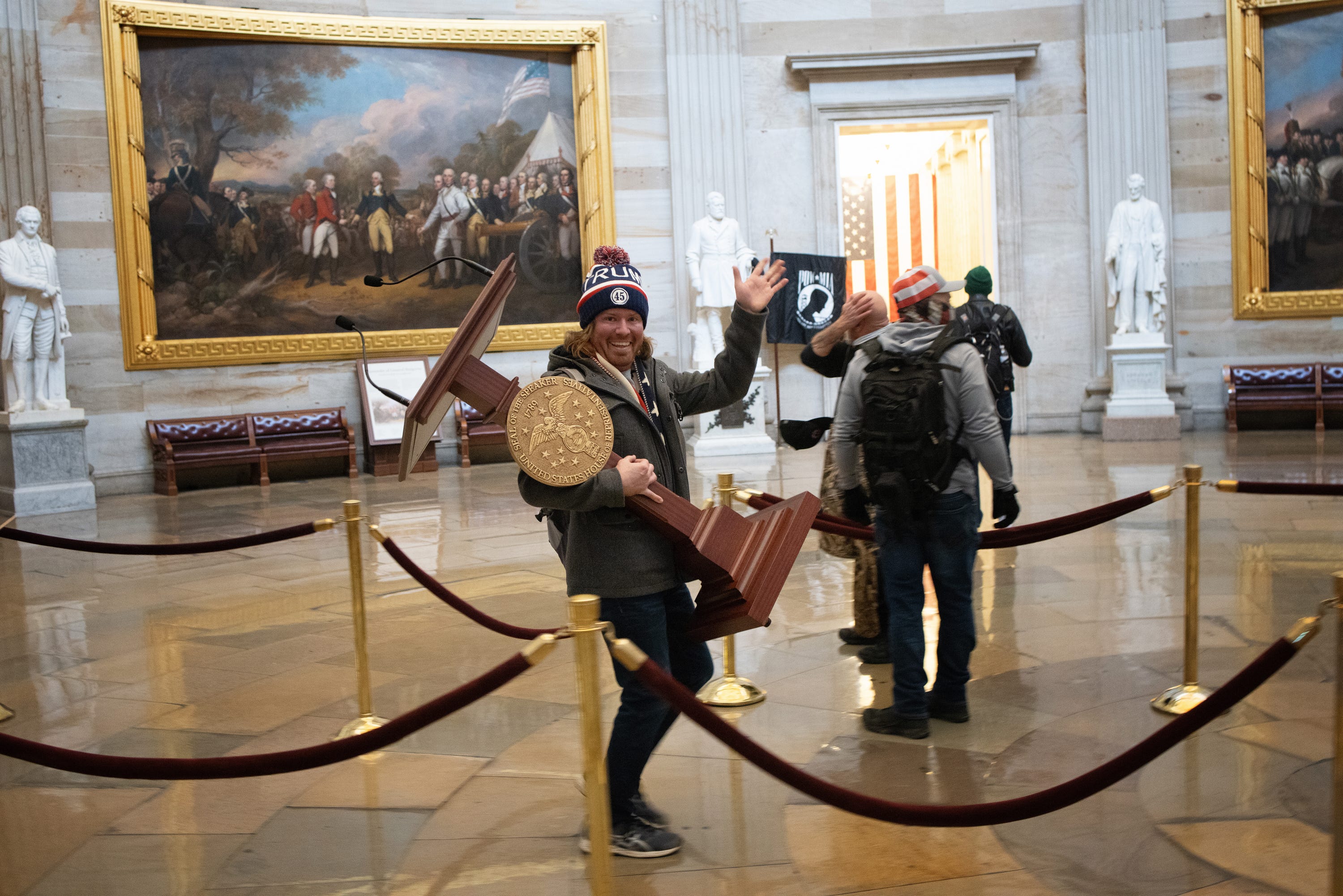 Man who carried Pelosi's lectern during Capitol riot runs for office