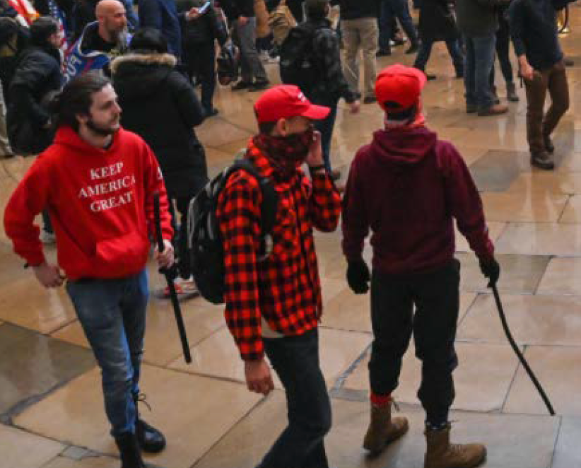 Rioters at the U.S. Capitol on Jan. 6, 2021