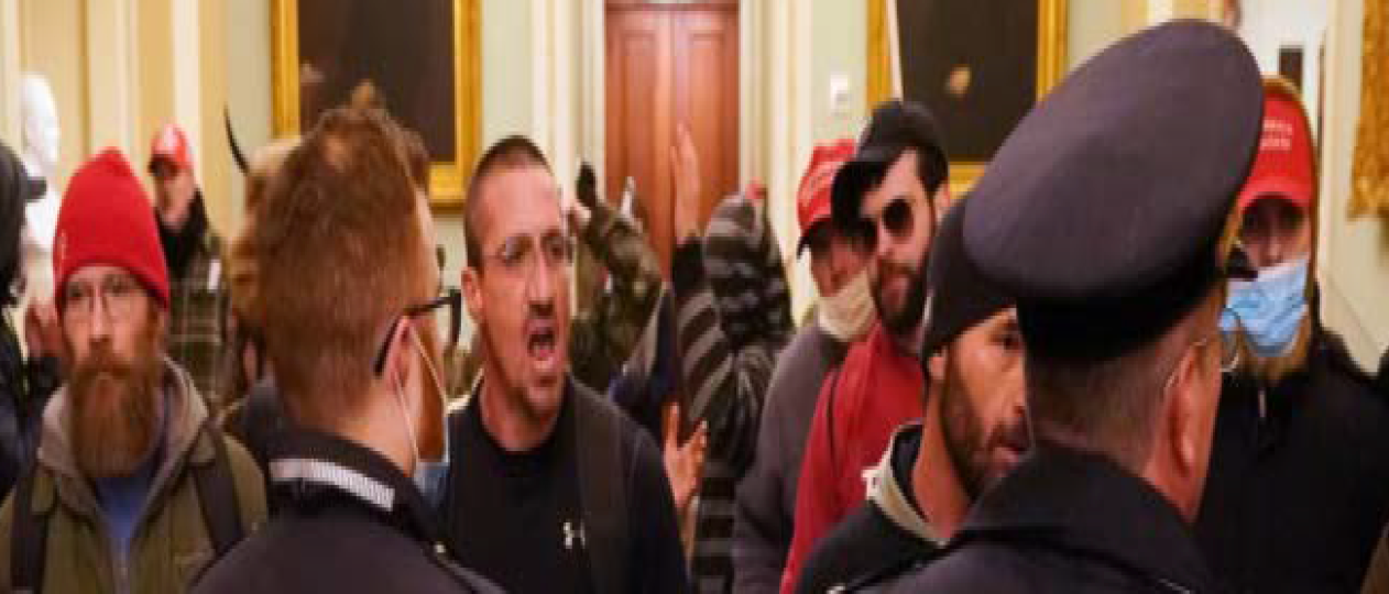 Rioters at the U.S. Capitol on Jan. 6, 2021