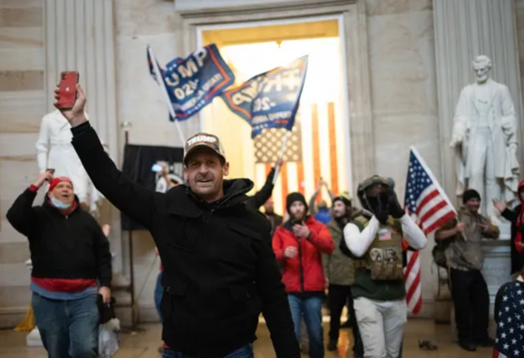 Rioters at the U.S. Capitol on Jan. 6, 2021