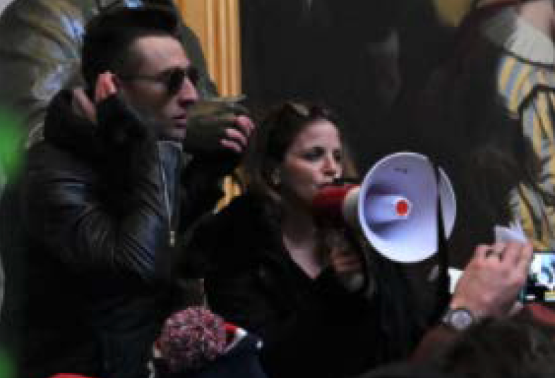 Rioters at the U.S. Capitol on Jan. 6, 2021