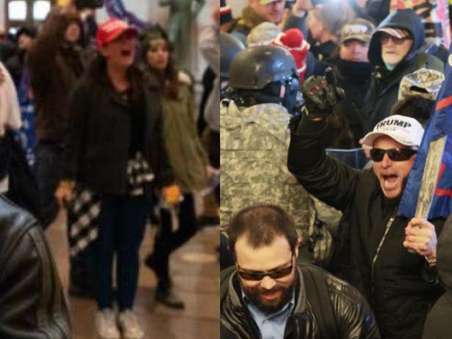 Rioters at the U.S. Capitol on Jan. 6, 2021