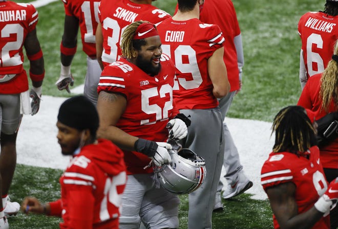 Ohio State right guard Wyatt Davis will enter the NFL draft.