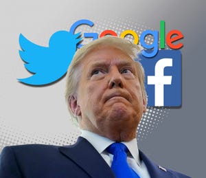 Facebook, Twitter, Google face calls to ban Trump accounts