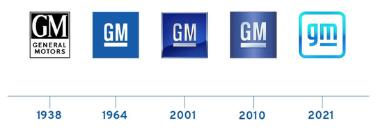 General Motors Co. revealed a new logo on Friday, the fifth logo in the company's history.