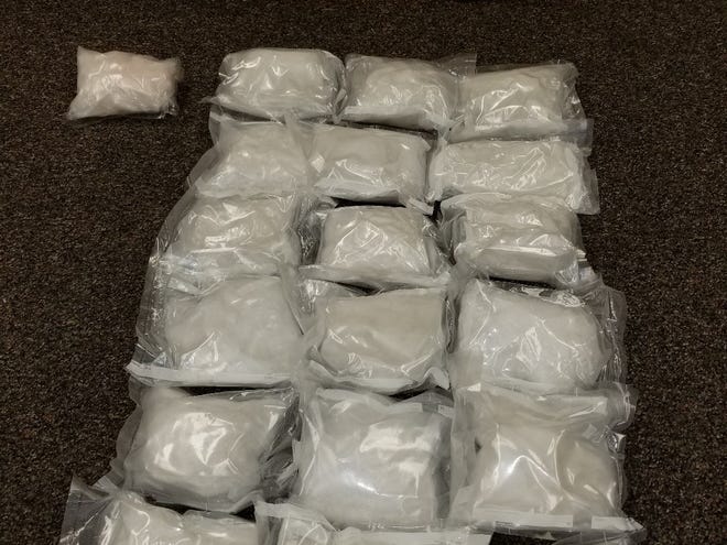 Tulare County Sheriff's deputies searched a Pixley home and found 19 pounds of methamphetamine on Monday, January 4, 2021.