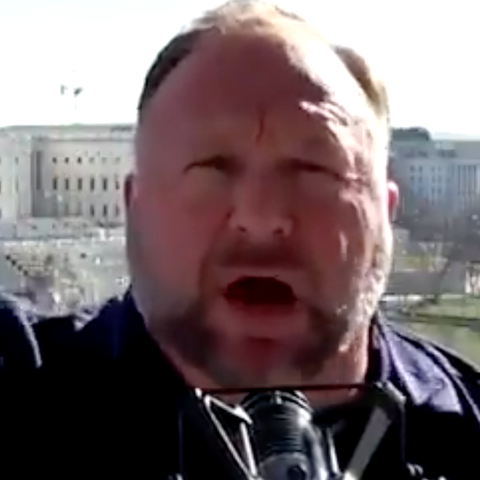 Alex Jones, an Austin-based conspiracy theorist, s