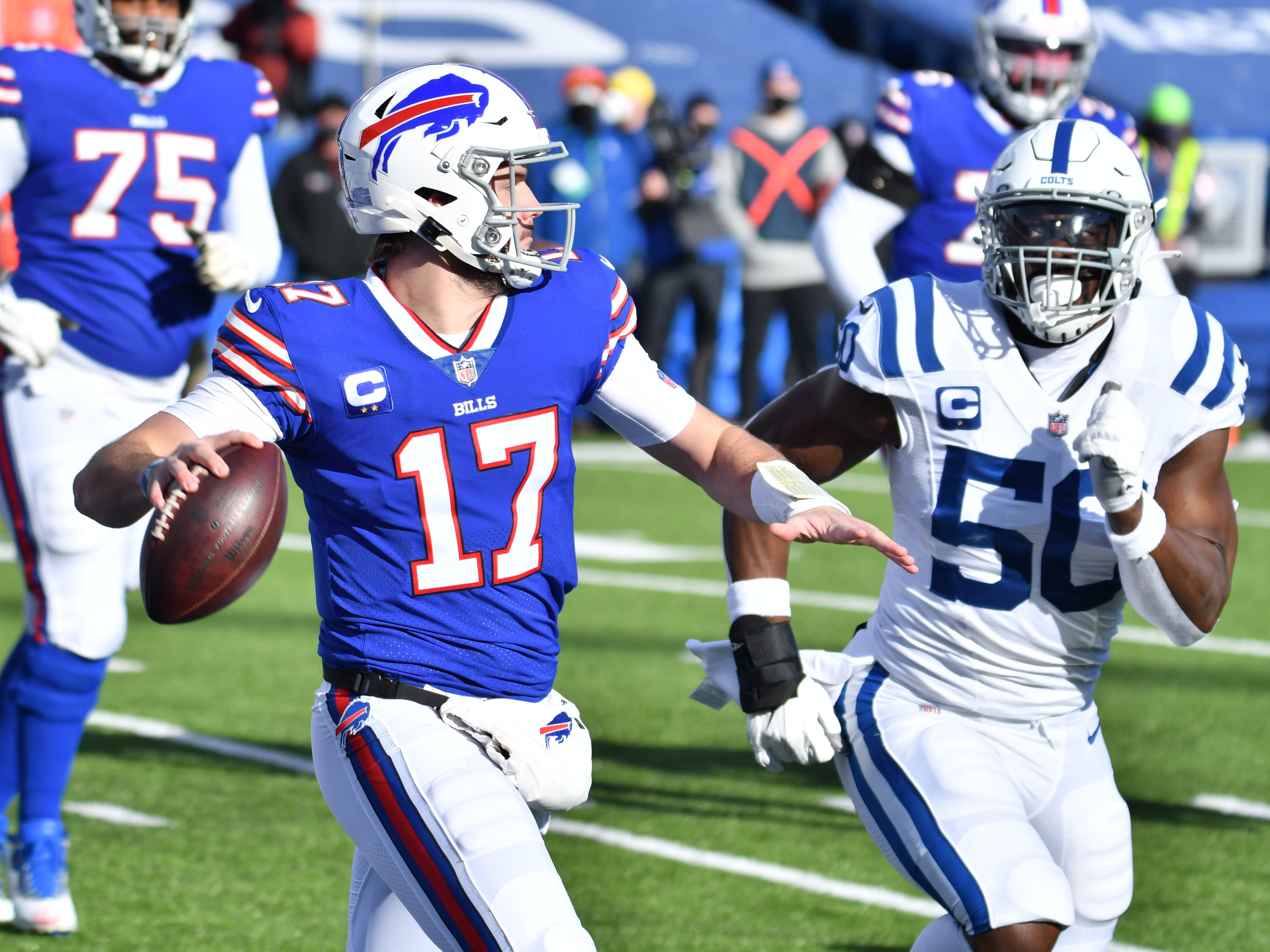 Bills hold off Colts for first NFL playoff win in 25