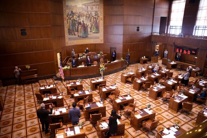 Legislators gathered Monday for swearing-in ceremonies during Organizational Days for the 81st Legislative Assembly.