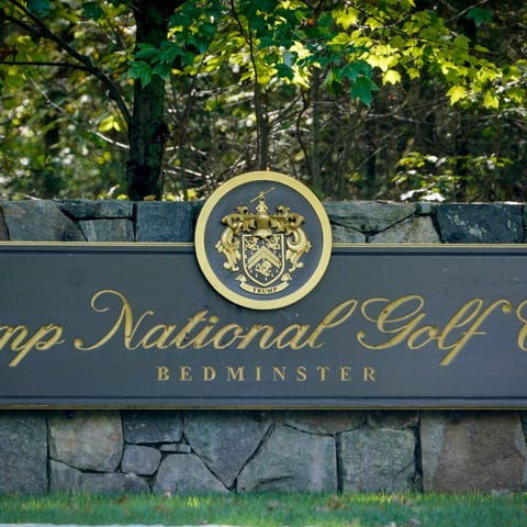 The entrance to Trump National Golf Club in Bedmin