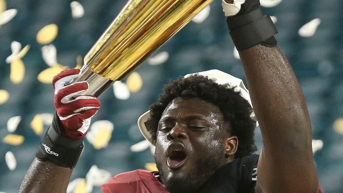 CFP National Championship Alabama vs Ohio State live game photos