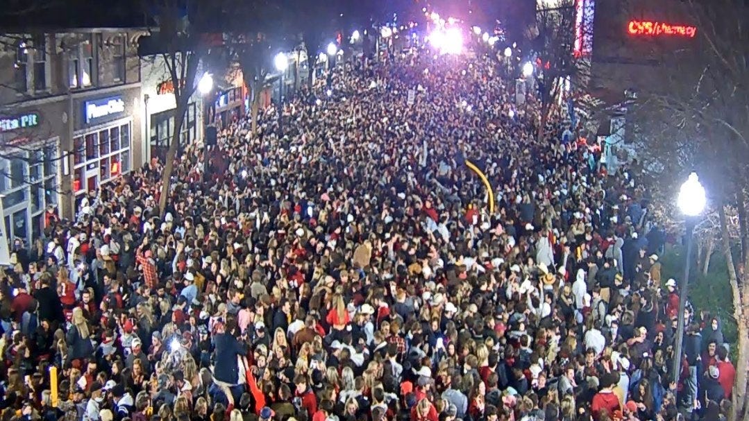 Tuscaloosa Strip 14 arrested, 2 injured after Alabama wins national title