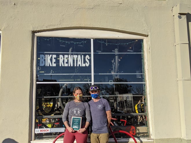 Alexandra Olsen and Martyn Pearson of Gila Hike and Bike.