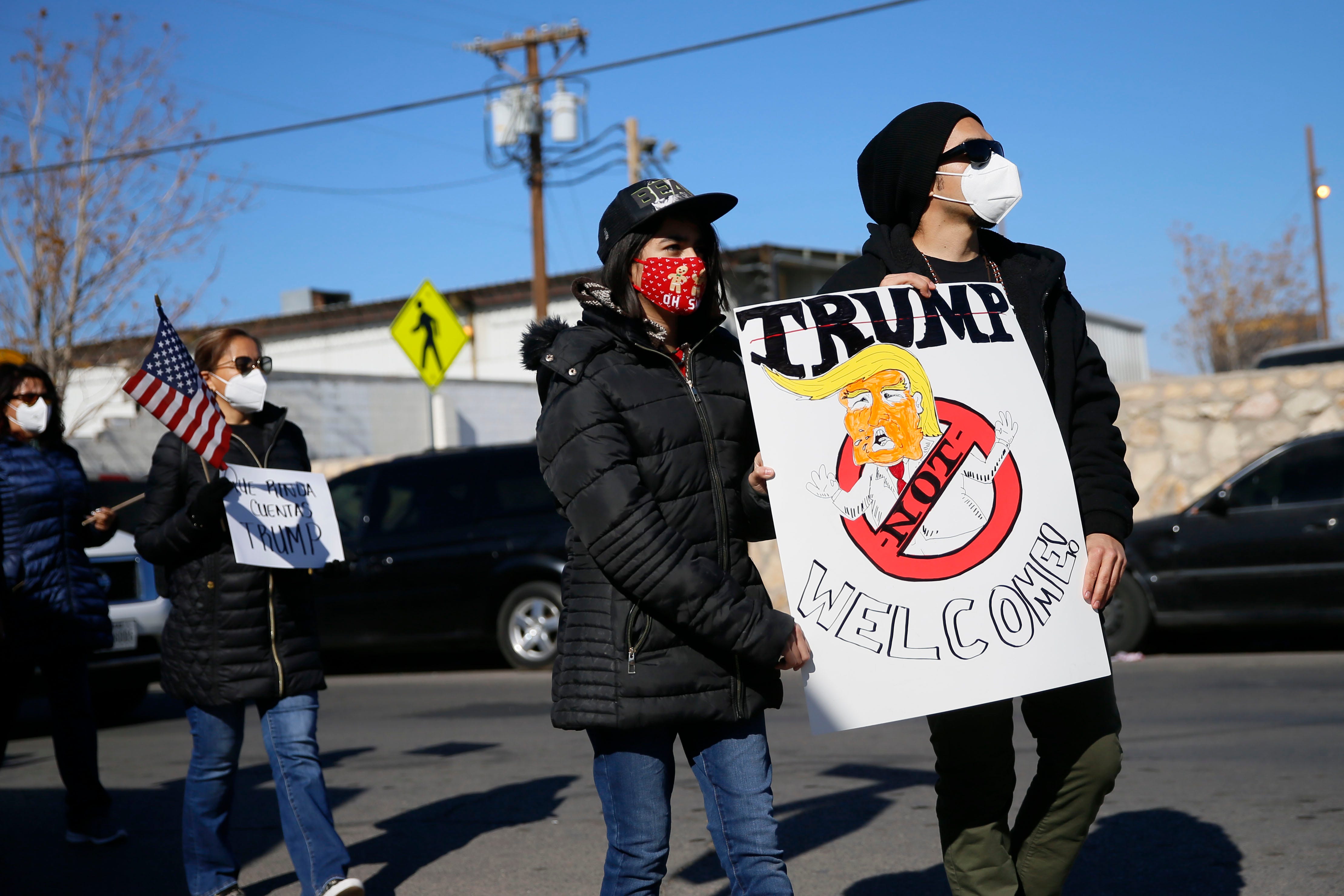 BNHR protests in El Paso against Trump's visit to border ...