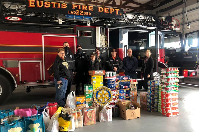 The Eustis Fire Department collected 6,599 pounds of food at the Fire Department Food Drive Challenge on in 2021.