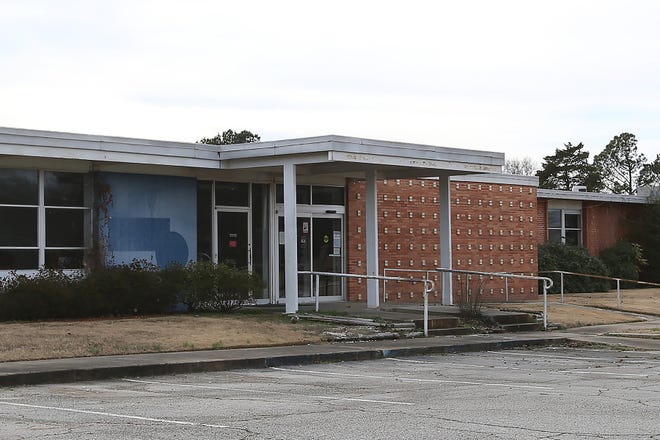The front entrance to the former Booneville Hospital as seen, Wednesday, Jan. 13.
