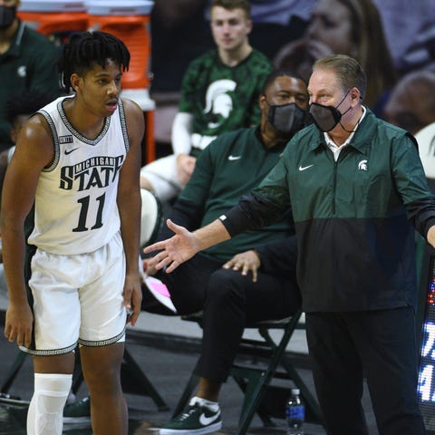Michigan State Spartans head coach Tom Izzo talks 