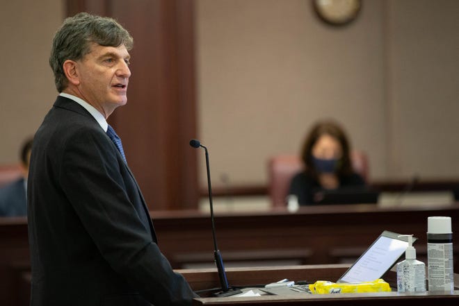 Florida Surgeon General Scott Rivkees speaks to the Select Committee on Pandemic Preparedness and Response in the Senate Office Building at the Capitol Thursday, Jan. 14, 2021.