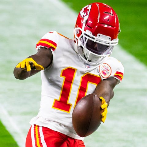 Kansas City Chiefs wide receiver Tyreek Hill could