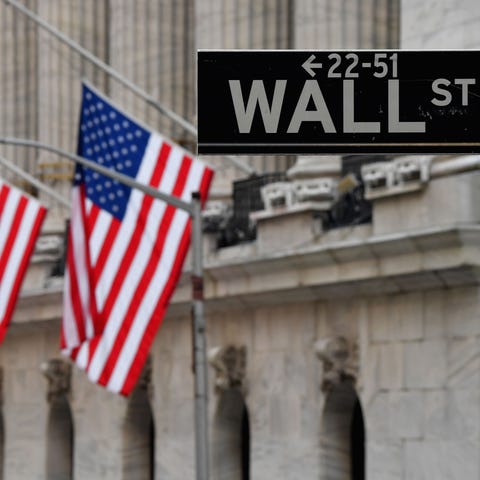Wall Street on Jan. 12, 2021, in New York City.