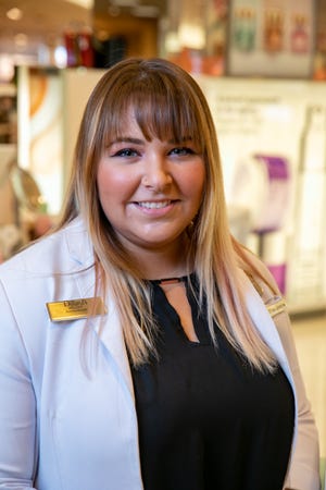 Kelsey Giangiordano has seen a big change in the cosmetic counter customers at Dillard's in Ocala since the pandemic hit last year.