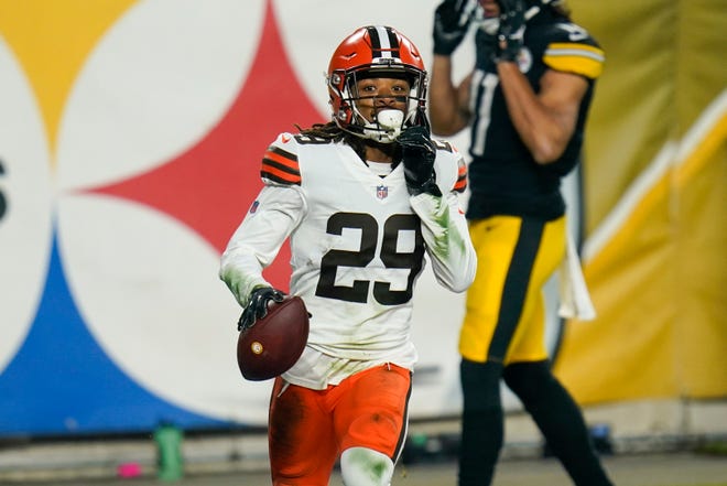 Strong safety Sheldrick Redwine, a fourth-round pick of former general manager John Dorsey, will be among the cuts announced by the Browns before the 4 p.m. Tuesday deadline. [Keith Srakocic/Associated Press]
