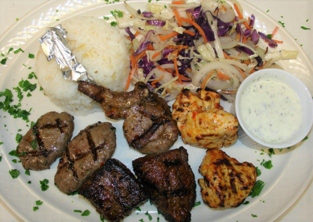Kebab platter