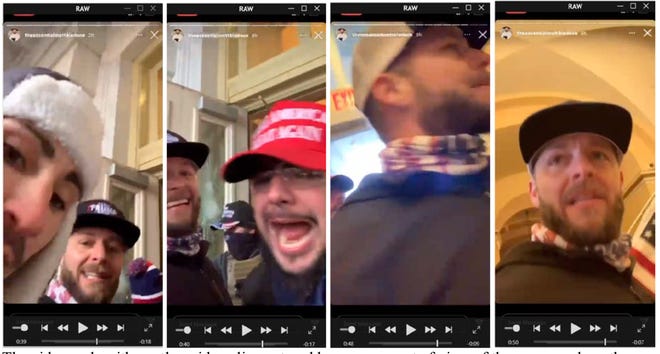 FBI Agents received a tip that Matthew Bledsoe had been part of the group that entered the Capitol Building in D.C. illegally. They received a video compilation that was posted to his Instagram account, "theessentialmattbledsoe."