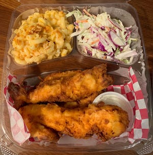 Fried chicken with sides