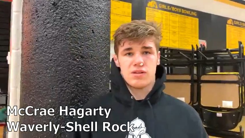 Waverly-Shell Rock's McCrae Hagarty takes down No. 3 and No. 1 in back-to-back weeks