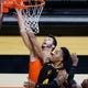 Oregon State Beavers center Roman Silva (back) and Arizona State Sun Devils forward Kimani Lawrence (4) battle for a rebound during the first half at Gill Coliseum.