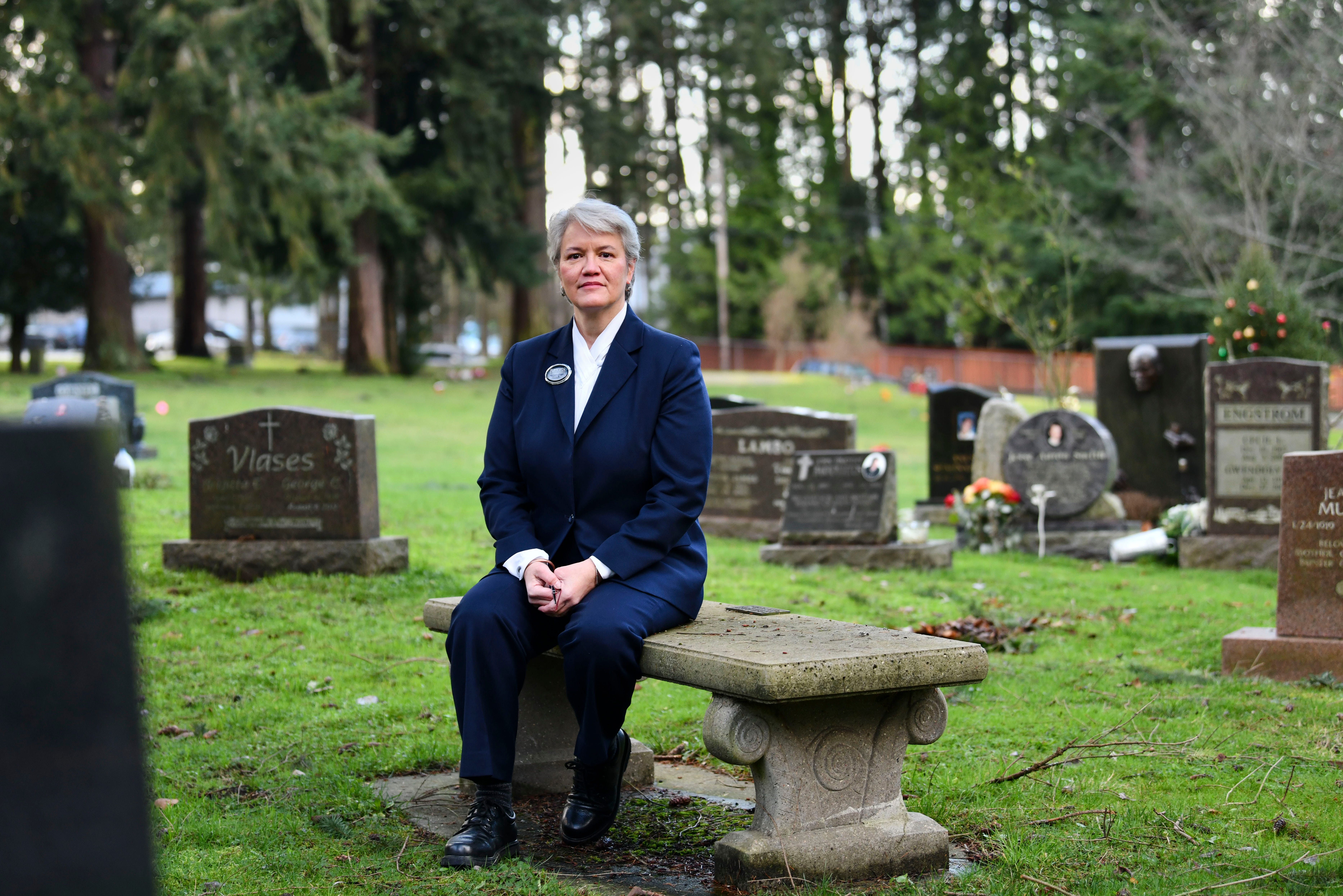 Elizabeth Baty, 58, a funeral director at a family-run funeral home in King County, Wash., recalls gathering with a dozen staff members in the company chapel in late February 2020 to discuss the coronavirus pandemic. "We had a what-if situation," Baty said. What if the virus came to King County? What if we ran out of PPE? Days later, residents at the nearby LifeCare Center of Kirkland nursing home would begin to die of COVID-19.