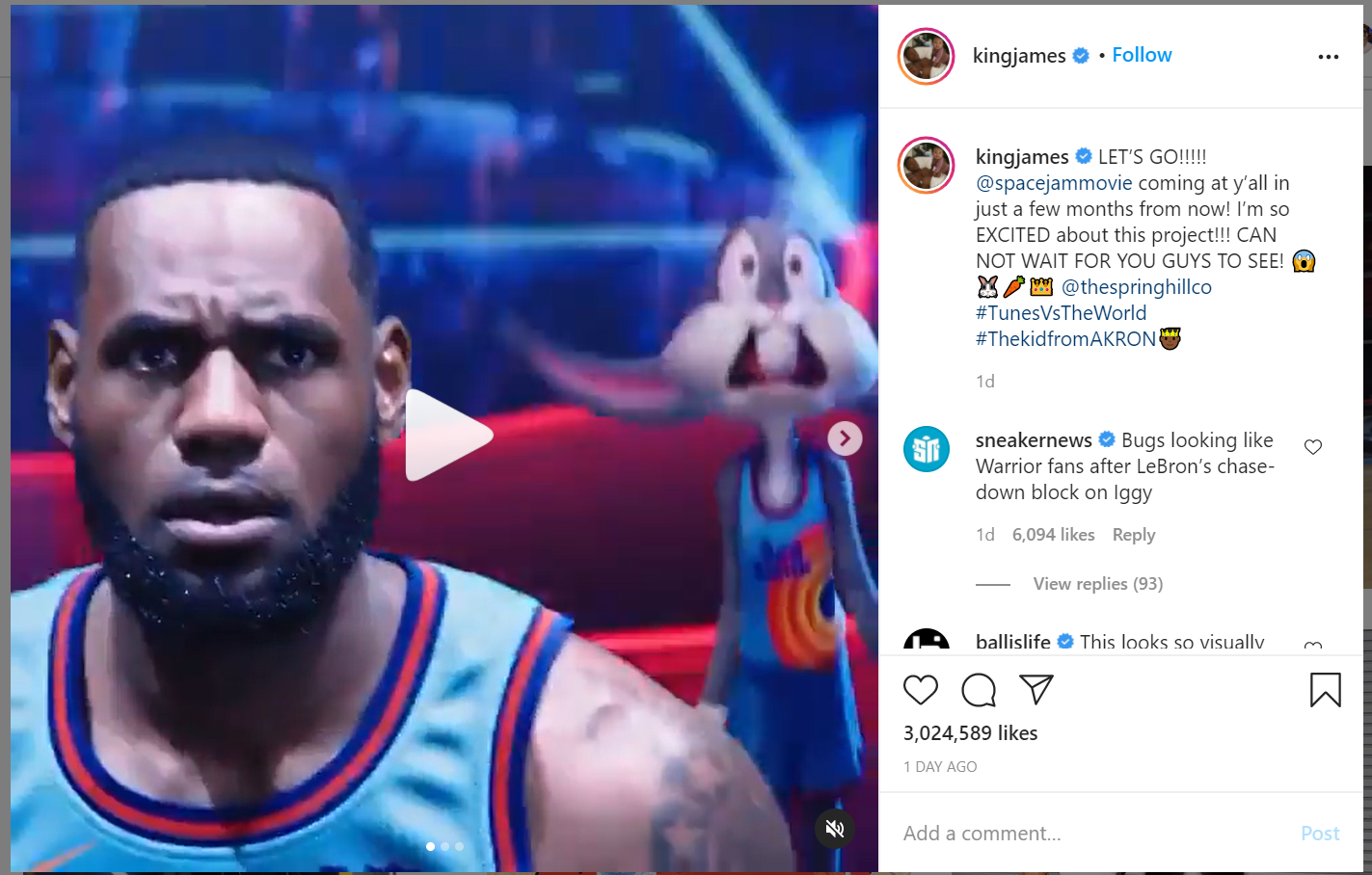 the new space jam