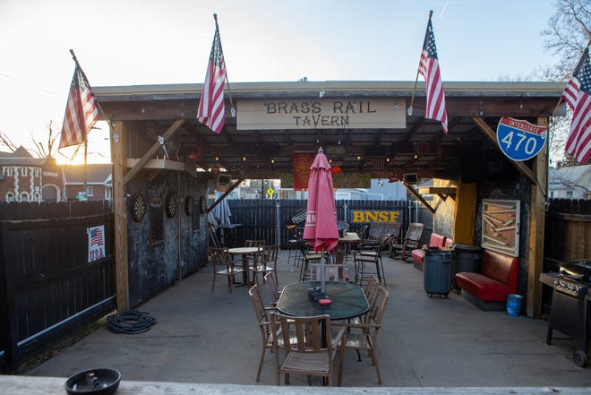 The Brass Rail Tavern, 401 N.E. Emmett St., offers a patio area, as well as live music.