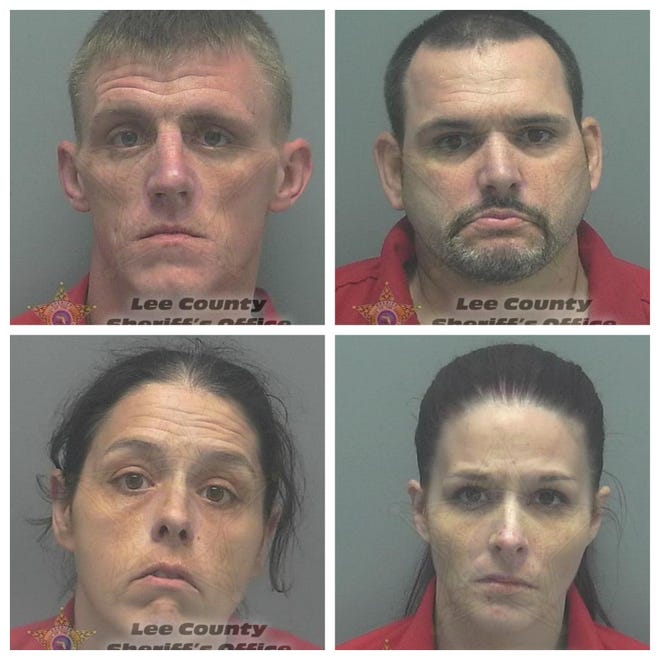 Clockwise, from top left, Brandonlee Wyatt Campbell, Thomas Marcell, Megan Leigh Layow, Michelle Layow Wells