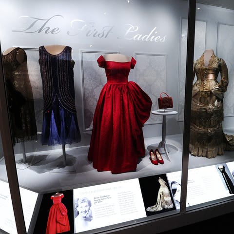 Dresses and accessories of former first ladies are