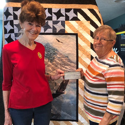 American Legion Auxiliary president Paula Sellens 