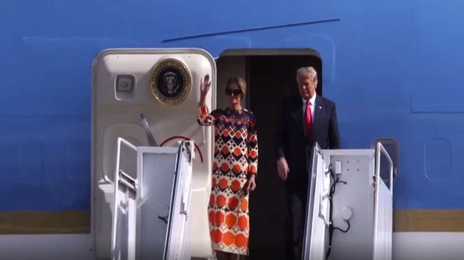 Trump lands in Florida: Biden supporters scarce on route to Mar-a-Lago
