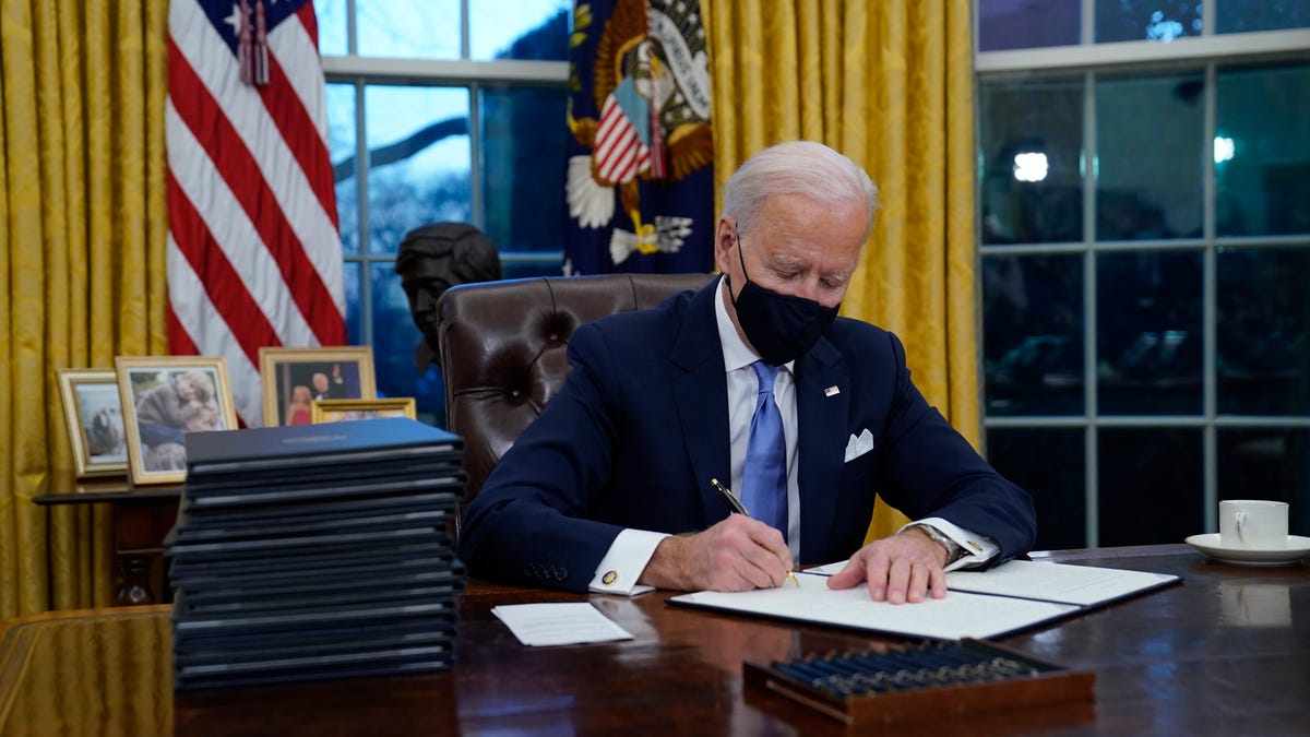Biden’s orders do not completely prohibit fracking