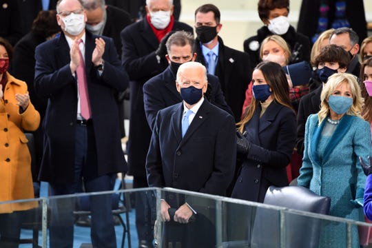 President-elect Joe Biden arrives to the 2021 Presidential Inauguration of President Joe Biden and Vice President Kamala Harris at the U.S. Capitol.