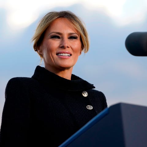 Outgoing first lady Melania Trump said goodbye to 