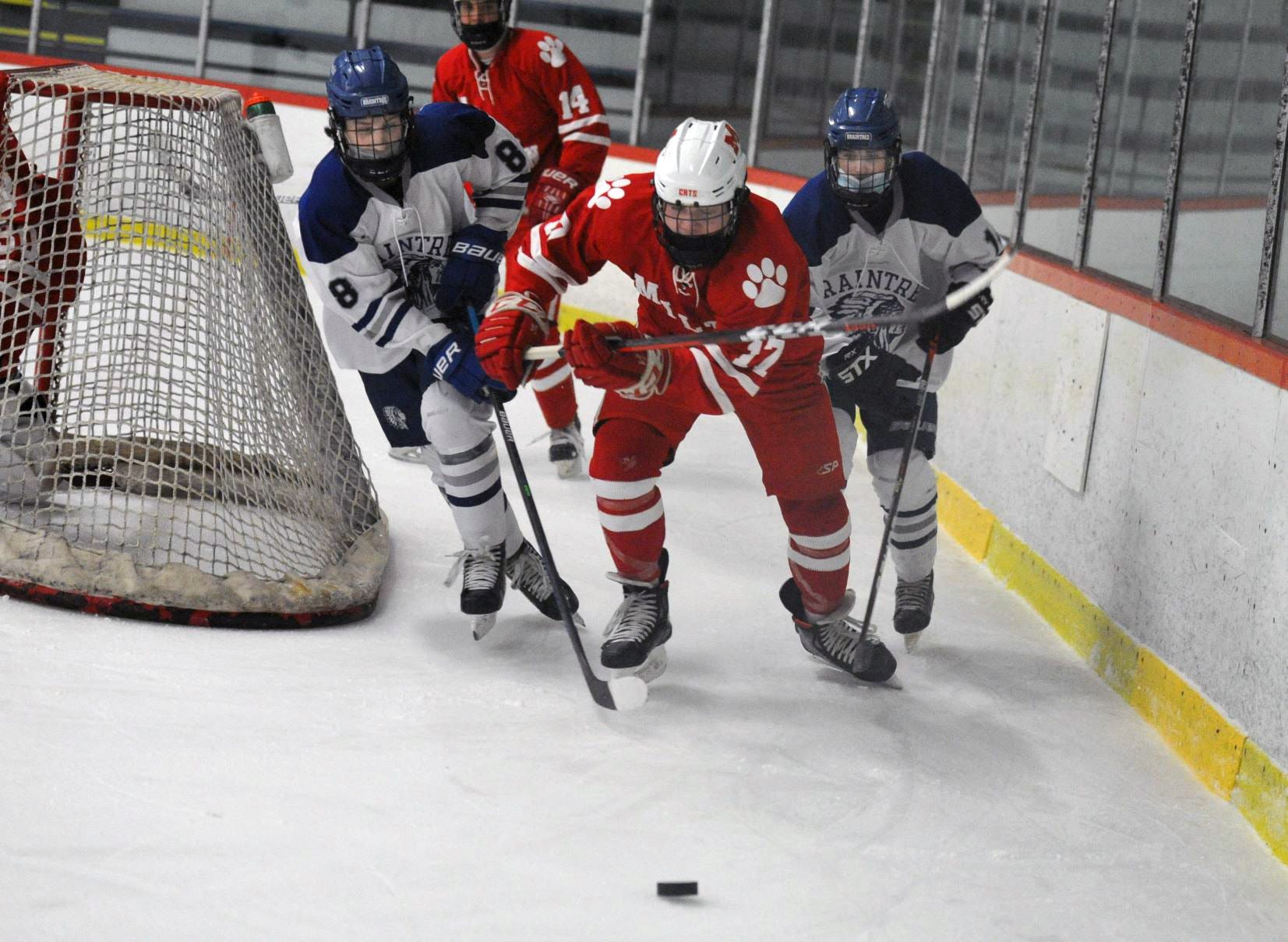 Milton boys hockey credits luck' for tying goal vs. Braintree