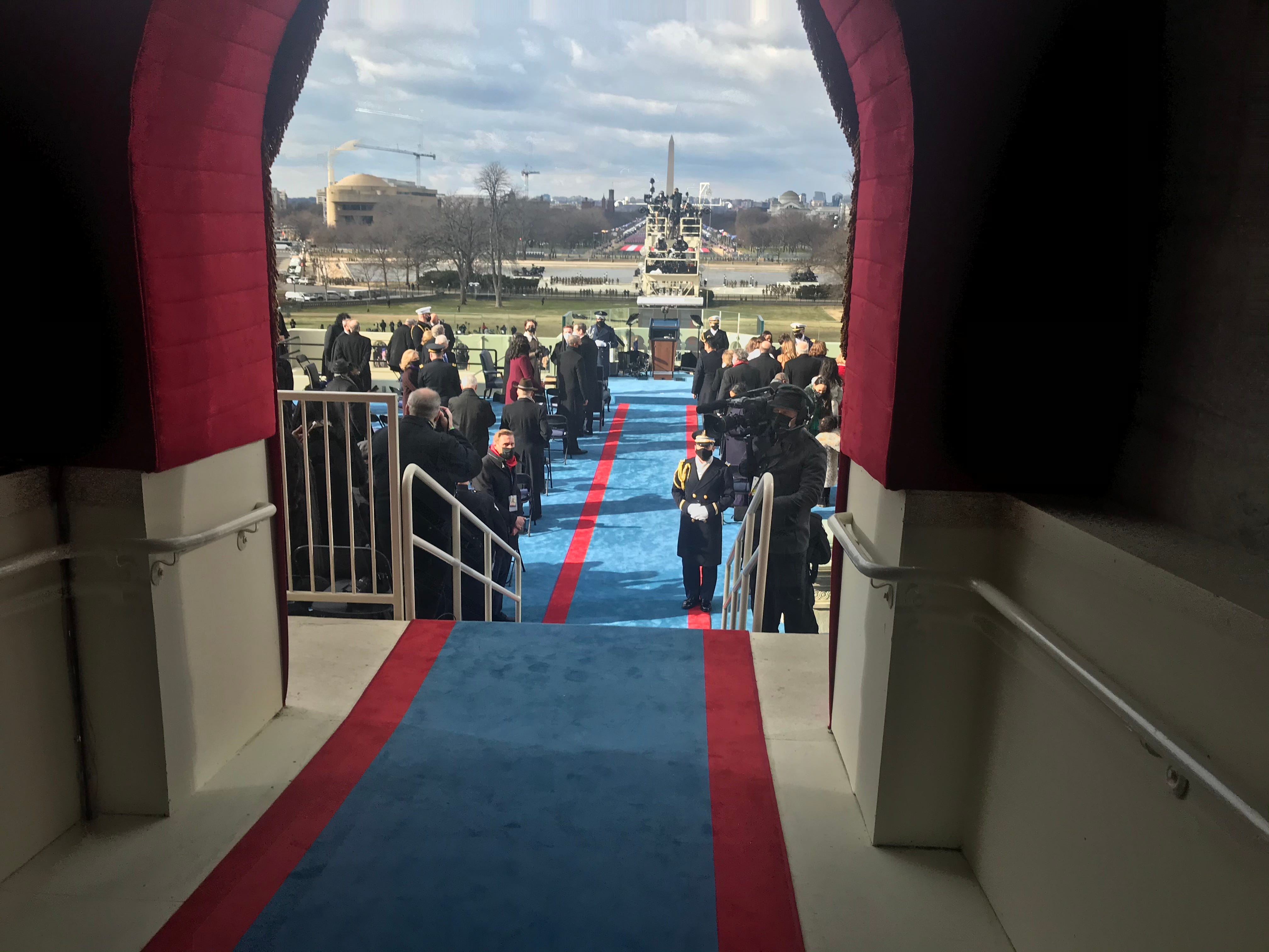 Photos from Senator Coons taken at the 2021 Presidential Inauguration of President Joe Biden and Vice President Kamala Harris at the U.S. Capitol.