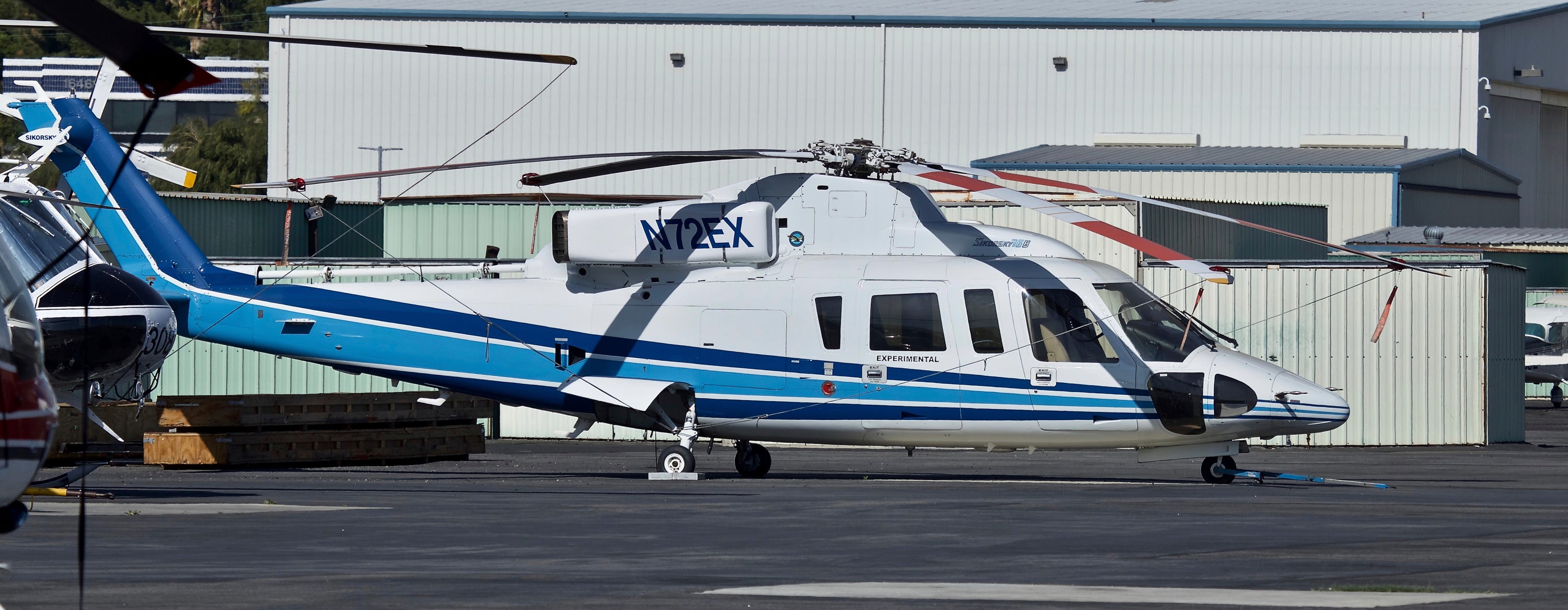 A Sikorsky S-76B helicopter is shown, the same model that crashed Jan. 26, 2020, killing Kobe Bryant and other others.