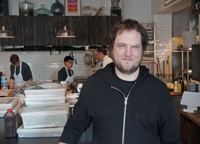 Ben Sukle in his Oberlin restaurant.